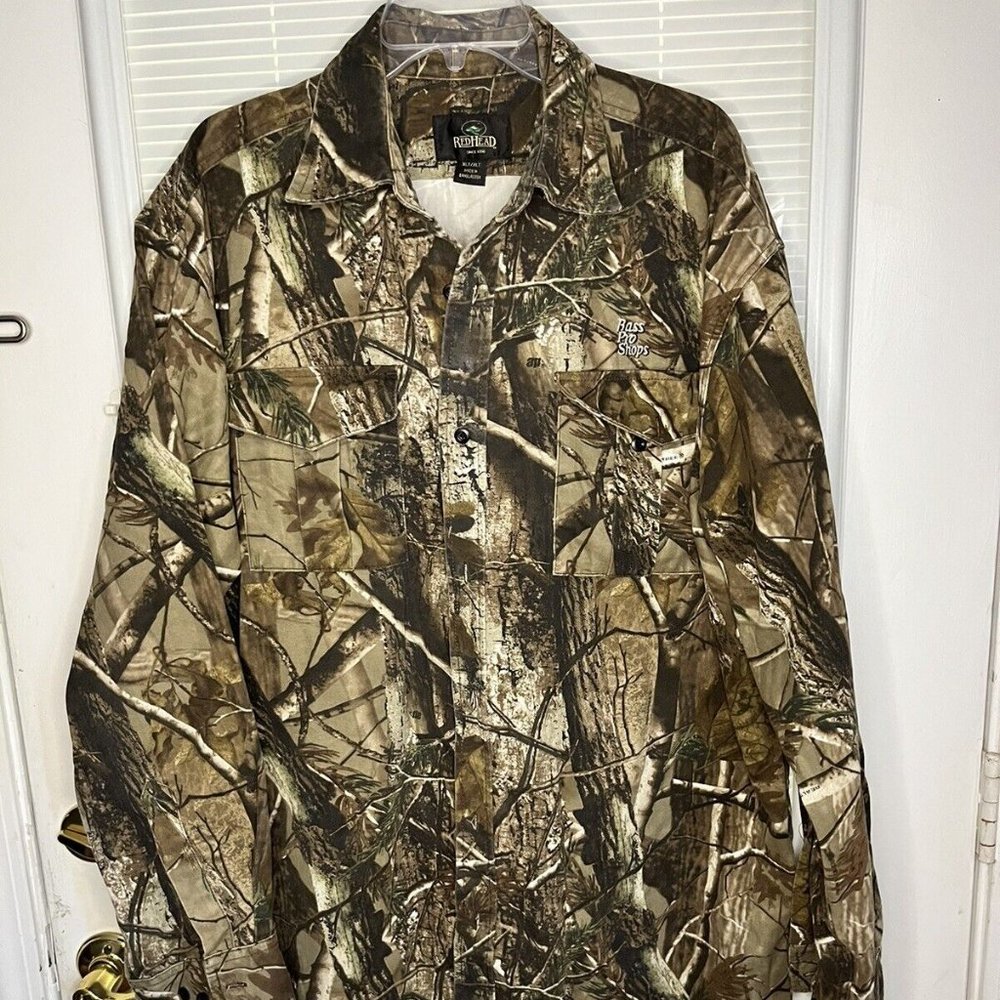 Bass Pro Shop Redhead Hunting Camouflage Shirt and Pants Men's Camo XLT